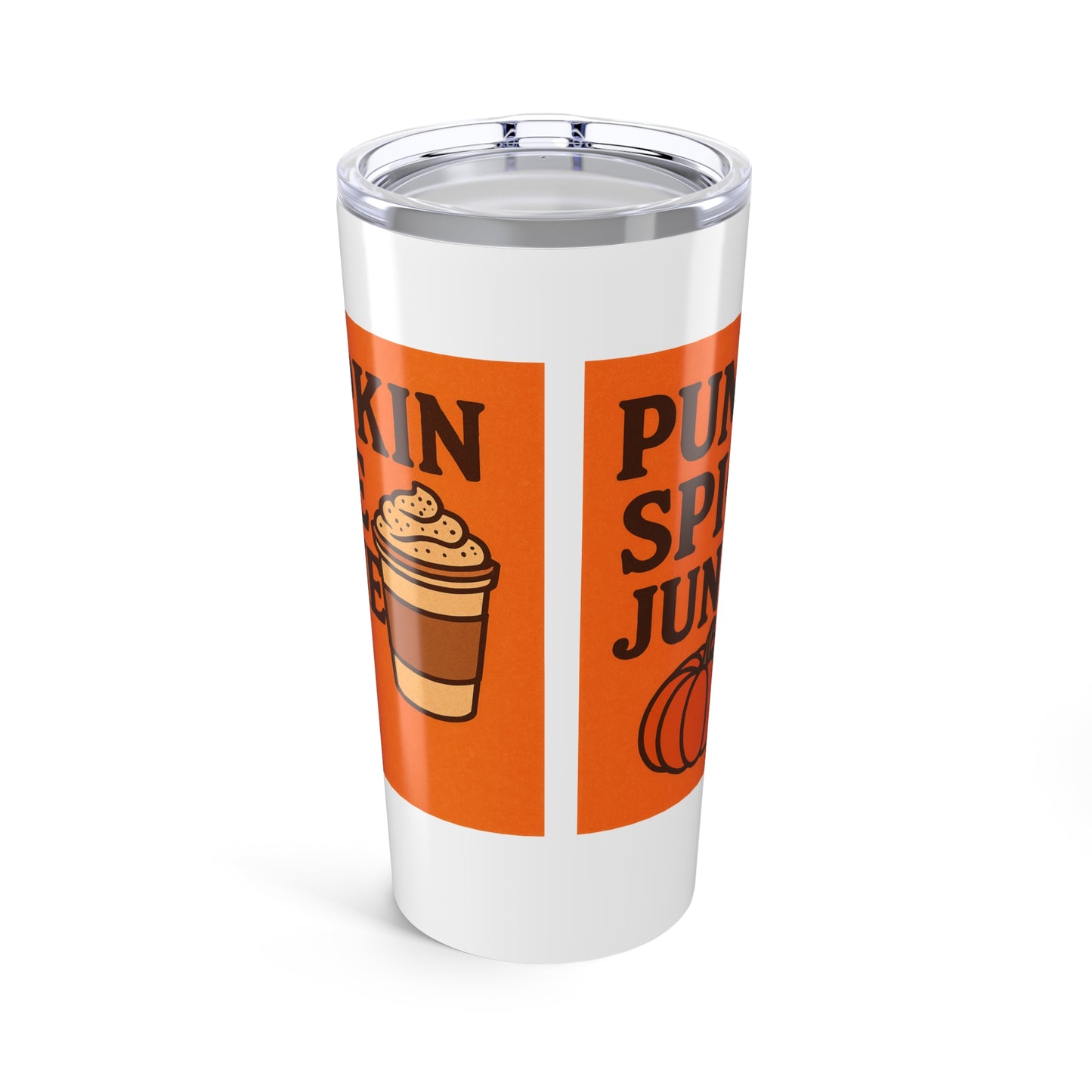Pumpkin Spice Tumbler 20oz | Fall Coffee Mug, Autumn Drinkware, Halloween Gift, Seasonal Travel Cup, Cozy Season Accessory