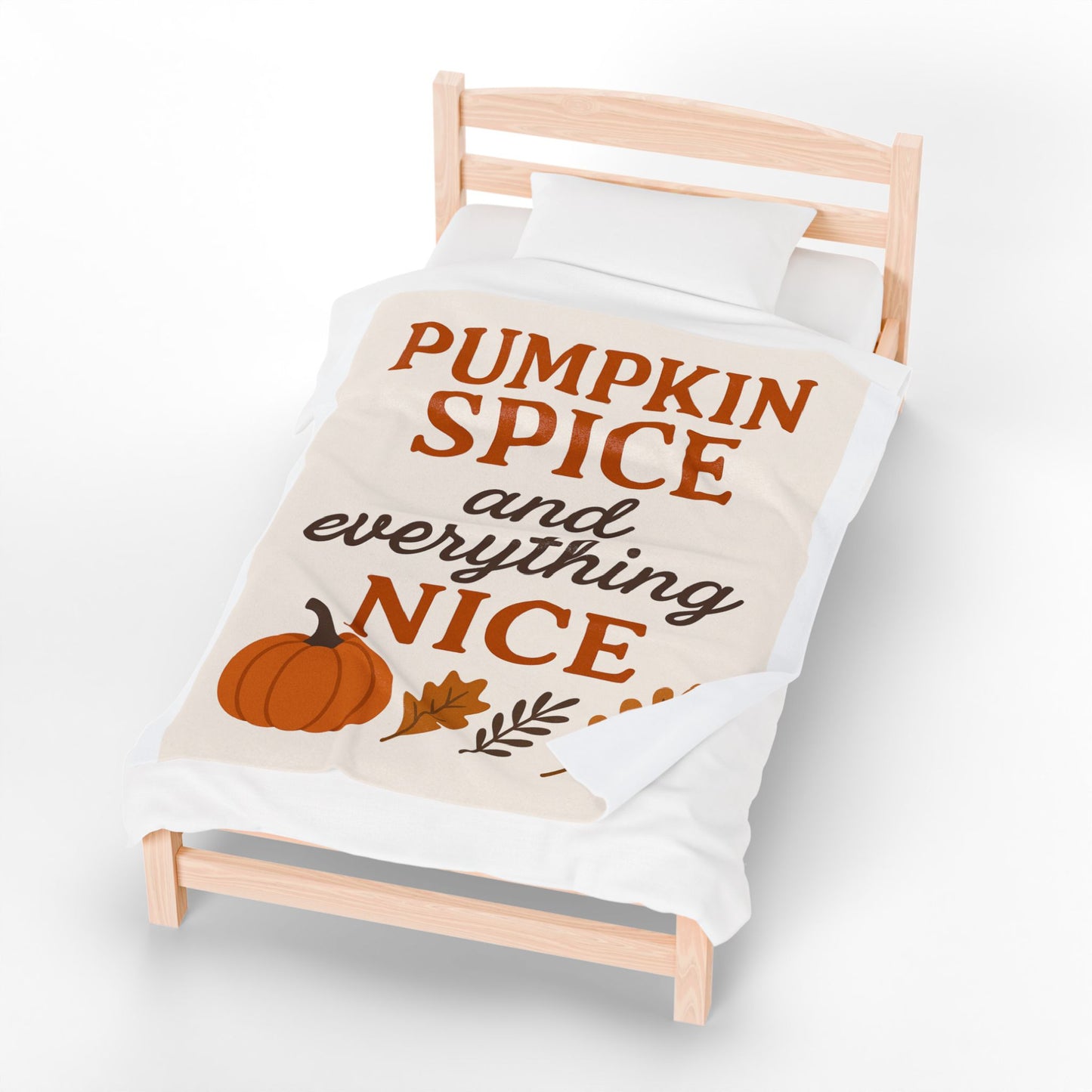 Cozy Pumpkin Spice Plush Blanket, Fall Decor, Seasonal Gift, Autumn Vibes, Home Comfort, Thanksgiving
