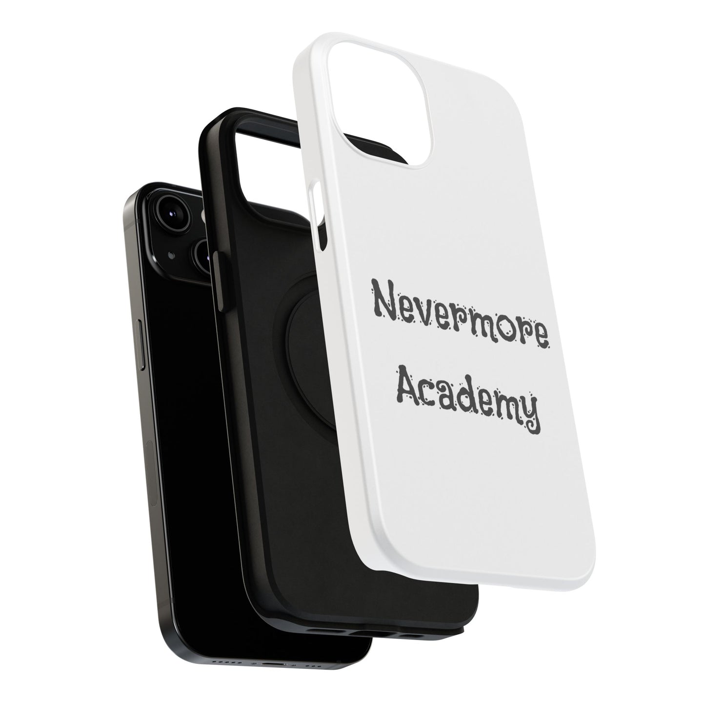 Nevermore Academy Impact-Resistant iPhone Case, Gothic Style Phone Cover, Wednesday