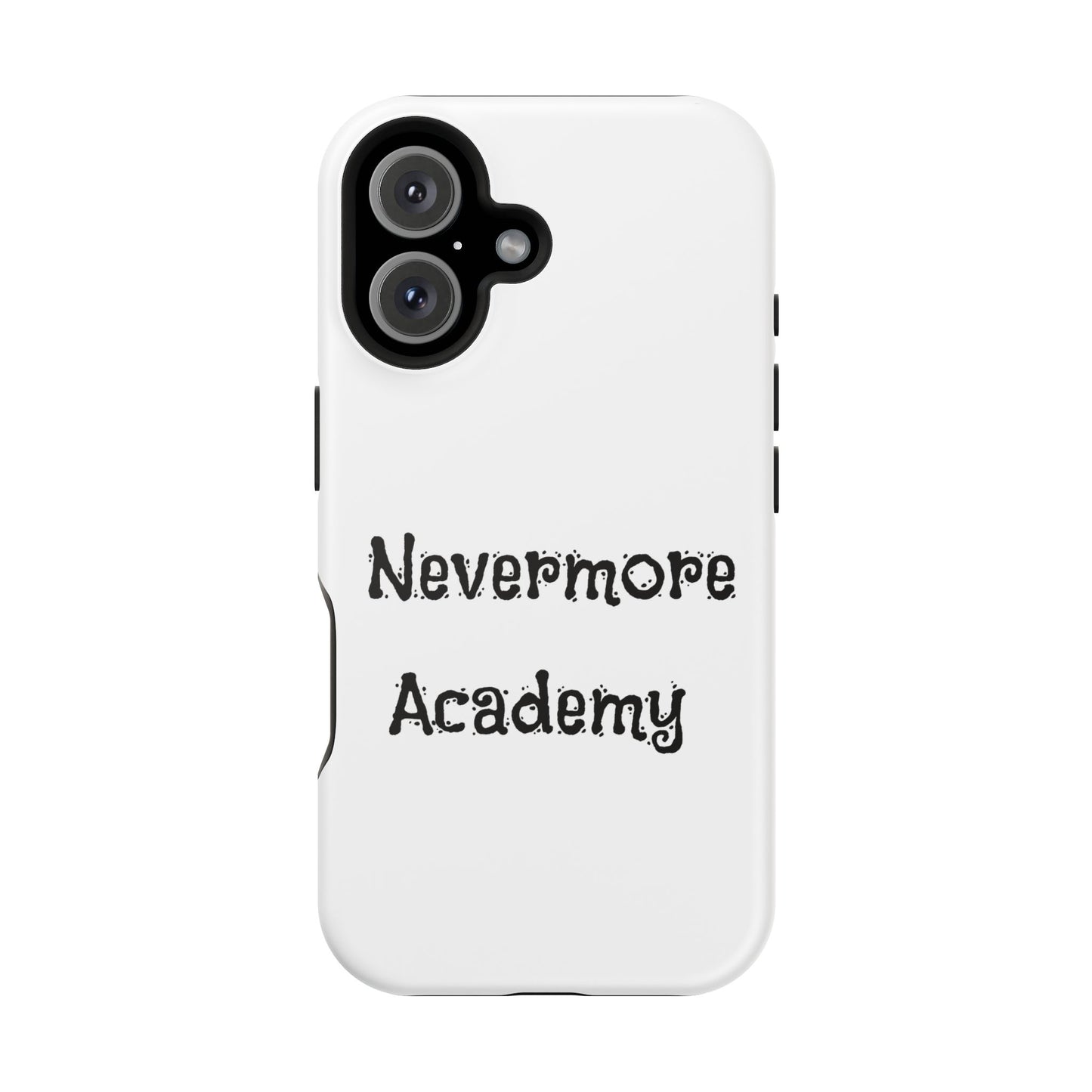 Nevermore Academy Impact-Resistant iPhone Case, Gothic Style Phone Cover, Wednesday