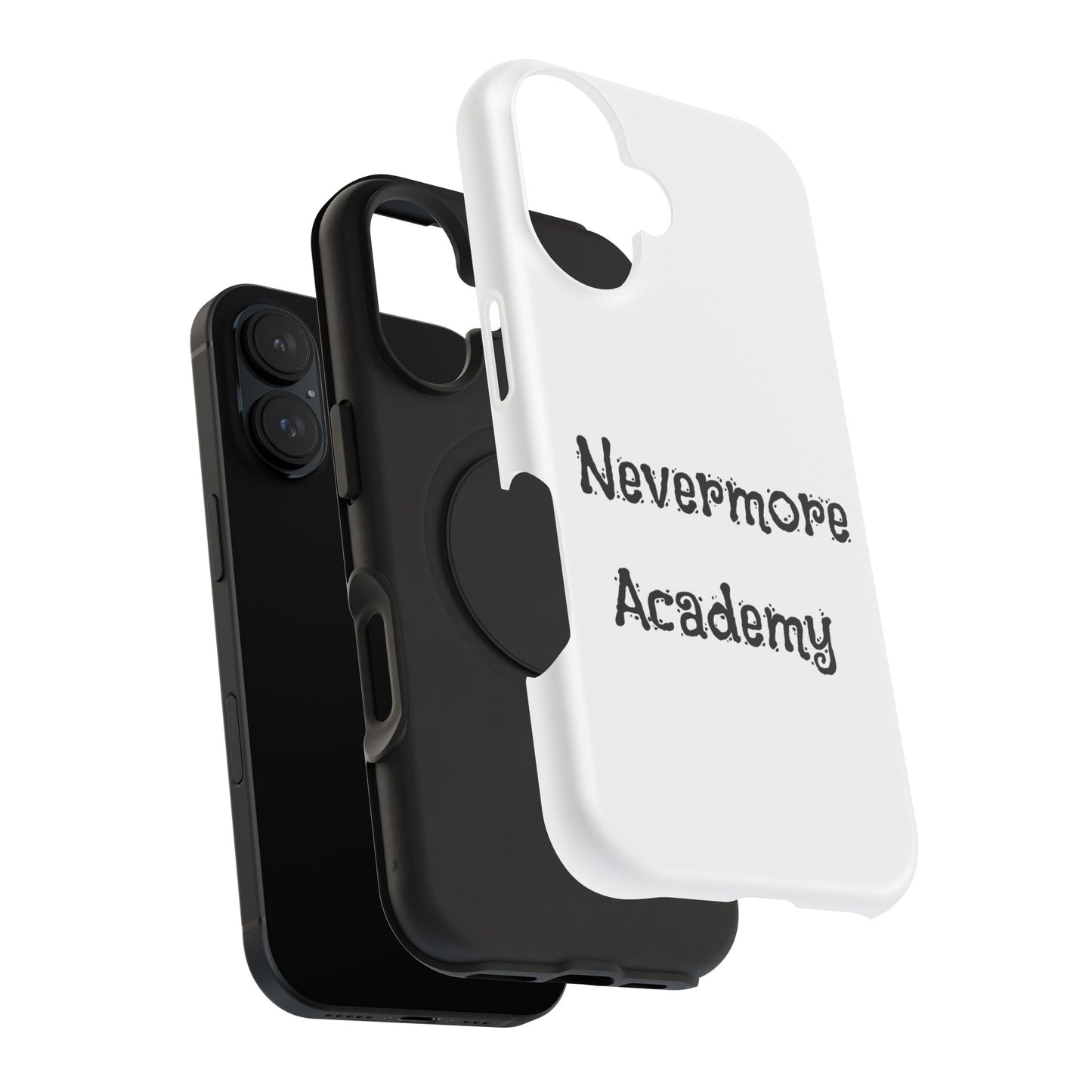 Nevermore Academy Impact-Resistant iPhone Case, Gothic Style Phone Cover, Wednesday