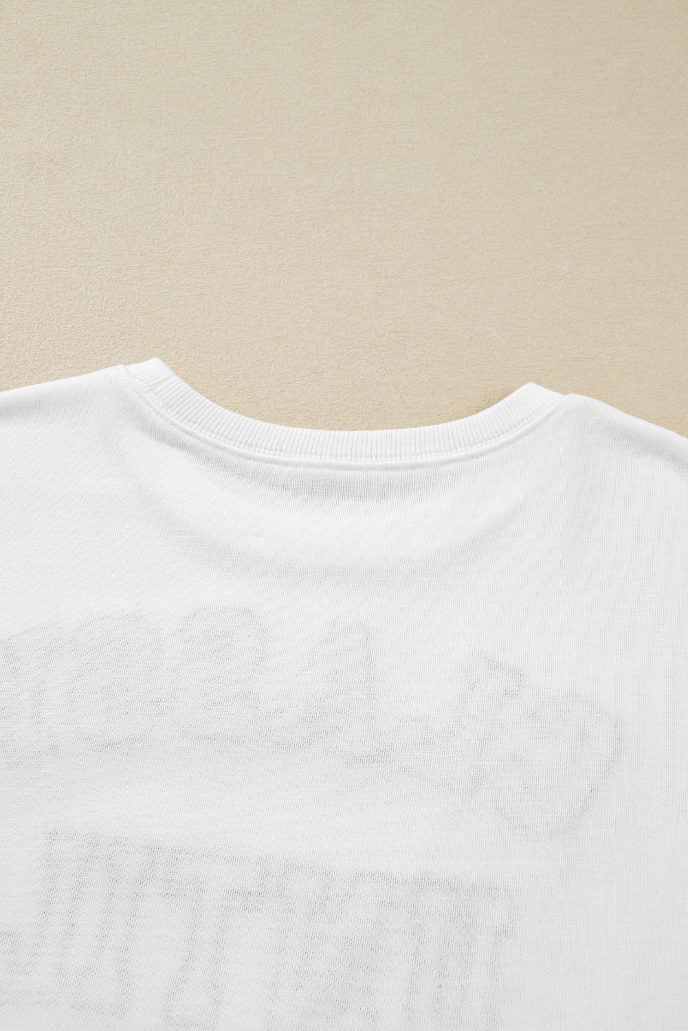 White CLASSY UNTIL KICKOFF Letter Graphic Loose Sweatshirt football