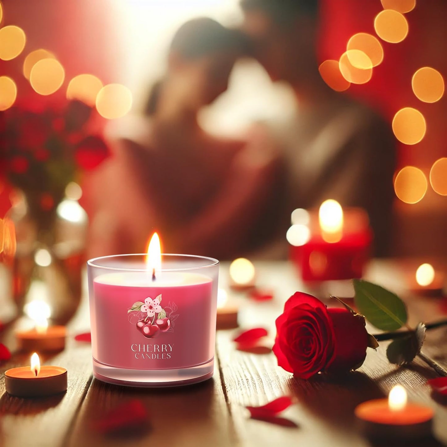 Scented Candles, Scented Candle Gift Set for Stress Relief, 3 Votive Candles for Women and Men, Birthday Candle Gifts for Women, Christmas Candles for Women (Pink + Purple + White, 7 oz)