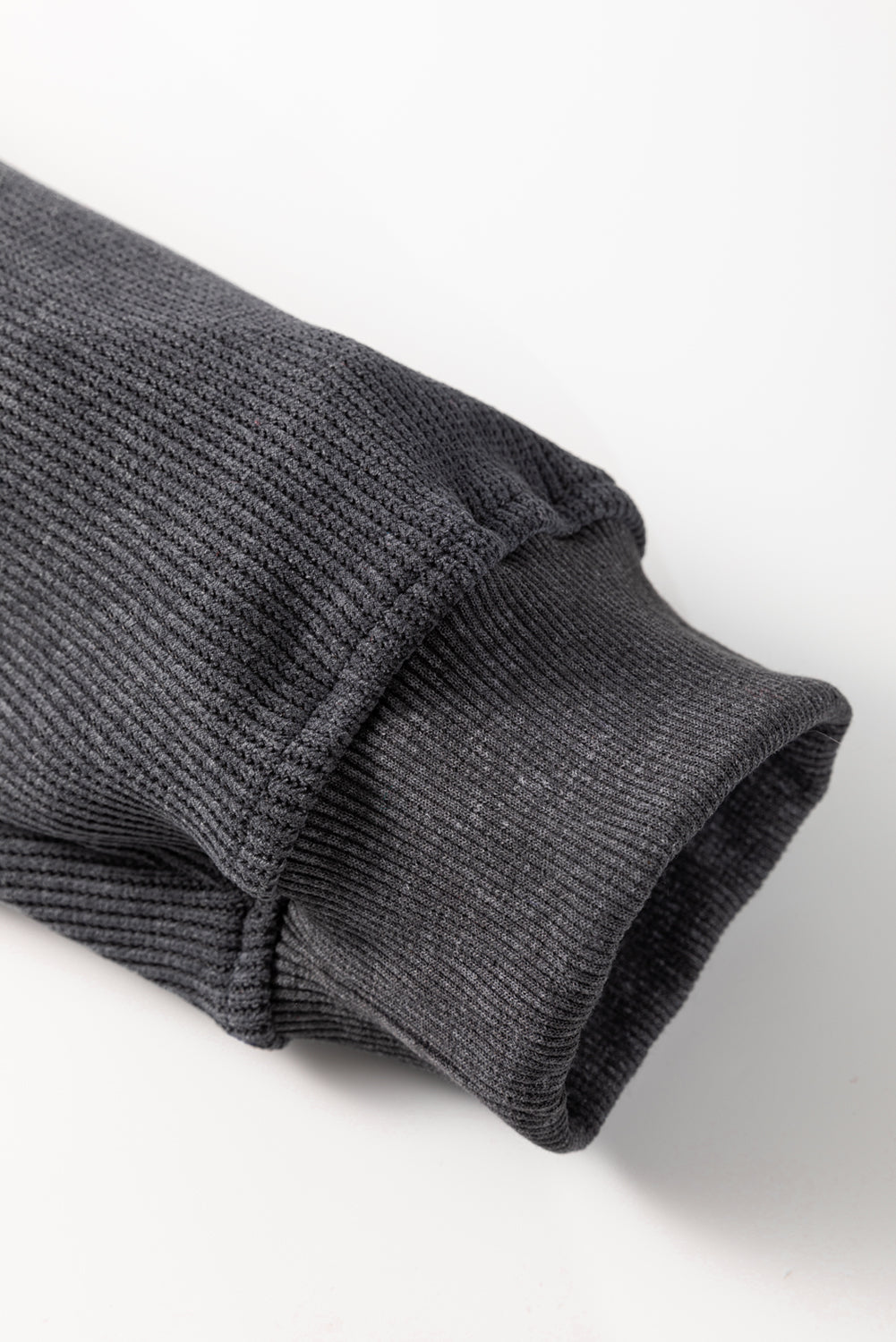 Gray Checkerboard TEACH Graphic Corded Crew Neck Sweatshirt