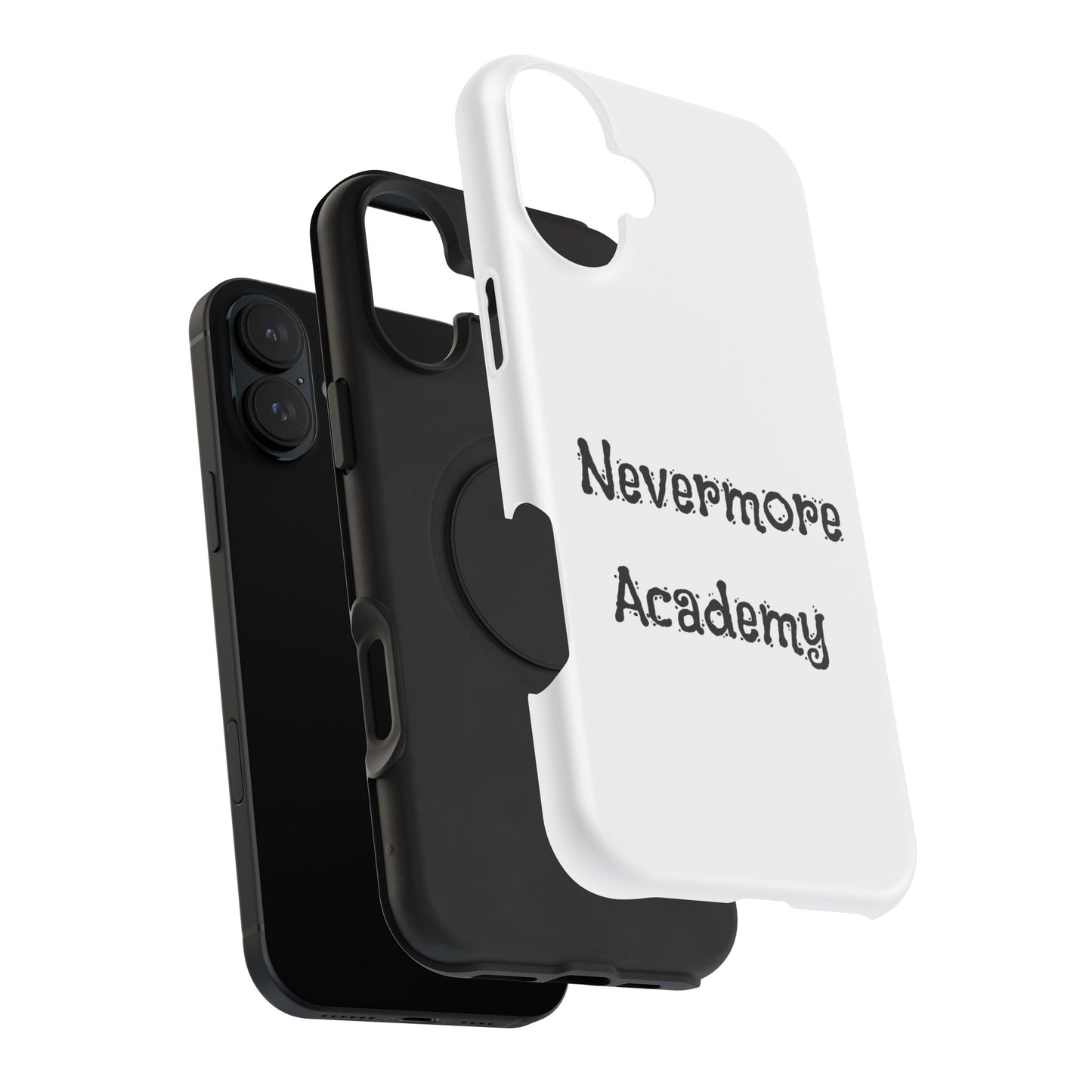 Nevermore Academy Impact-Resistant iPhone Case, Gothic Style Phone Cover, Wednesday