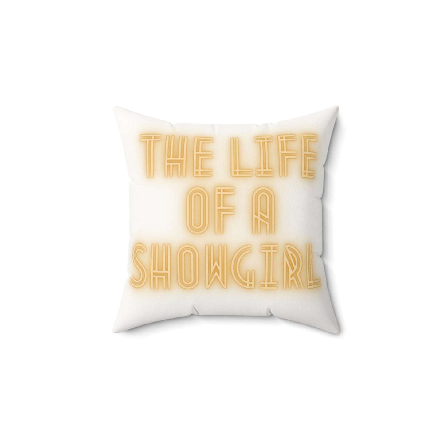 The life of a showgirl swift Faux Suede Square Pillow