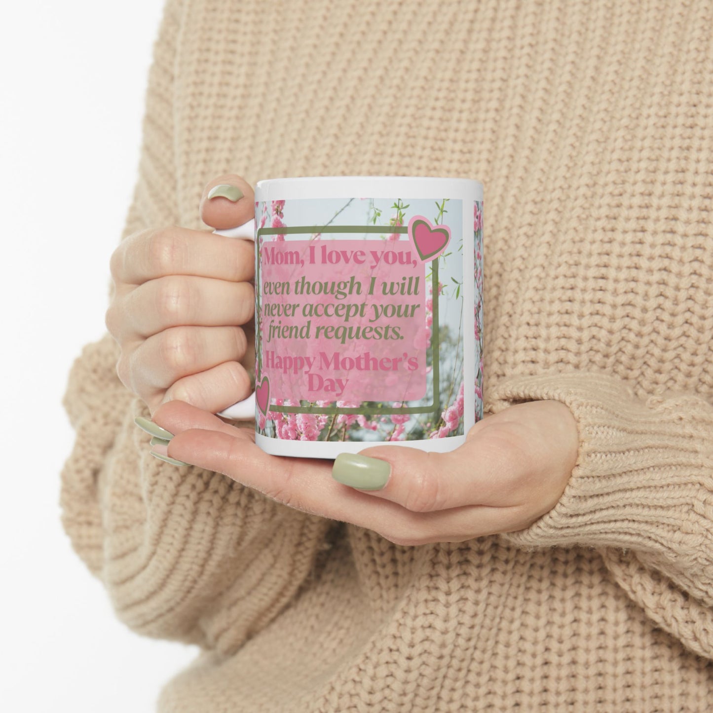 Mother’s Day Floral Coffee Mug funny Gift for Mom 11oz