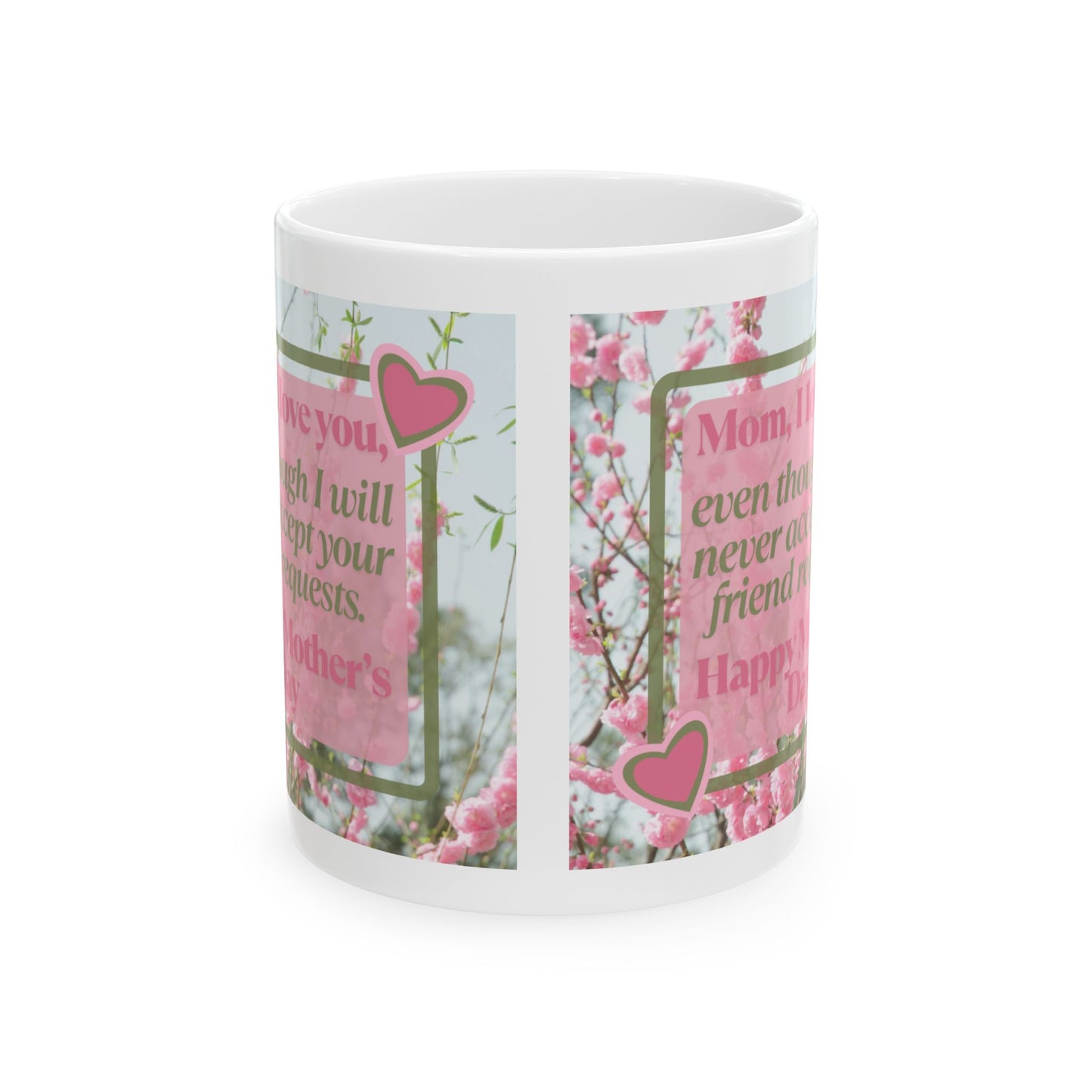 Mother’s Day Floral Coffee Mug funny Gift for Mom 11oz