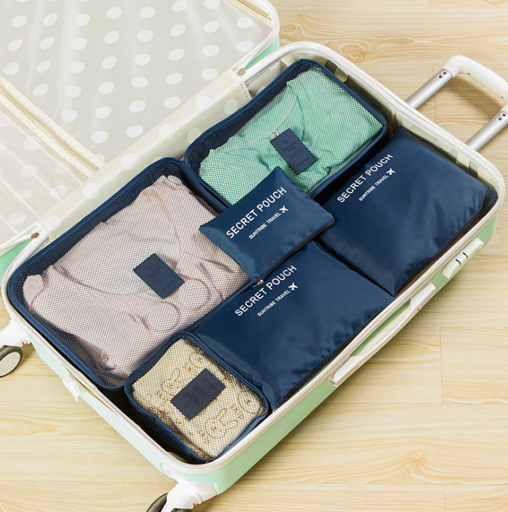 Durable Waterproof Nylon Packing Cube Travel Organizer Bag