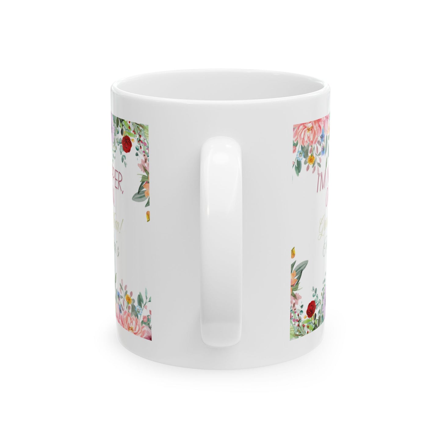 Floral 'I'm Not a Stripper funny ceramic Mother's Day Coffee Cup mug gift for her 11oz
