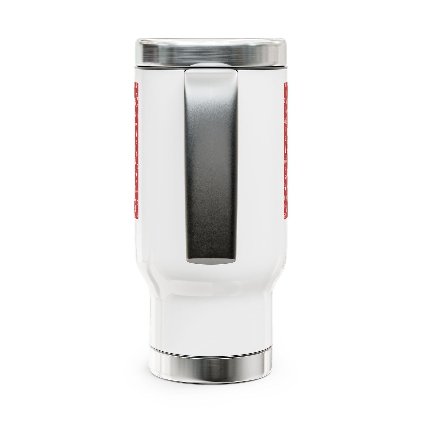 Dear Santa please refer to my pinterest boards christmas coffee tea drink Stainless Steel Travel Mug with Handle, 14oz