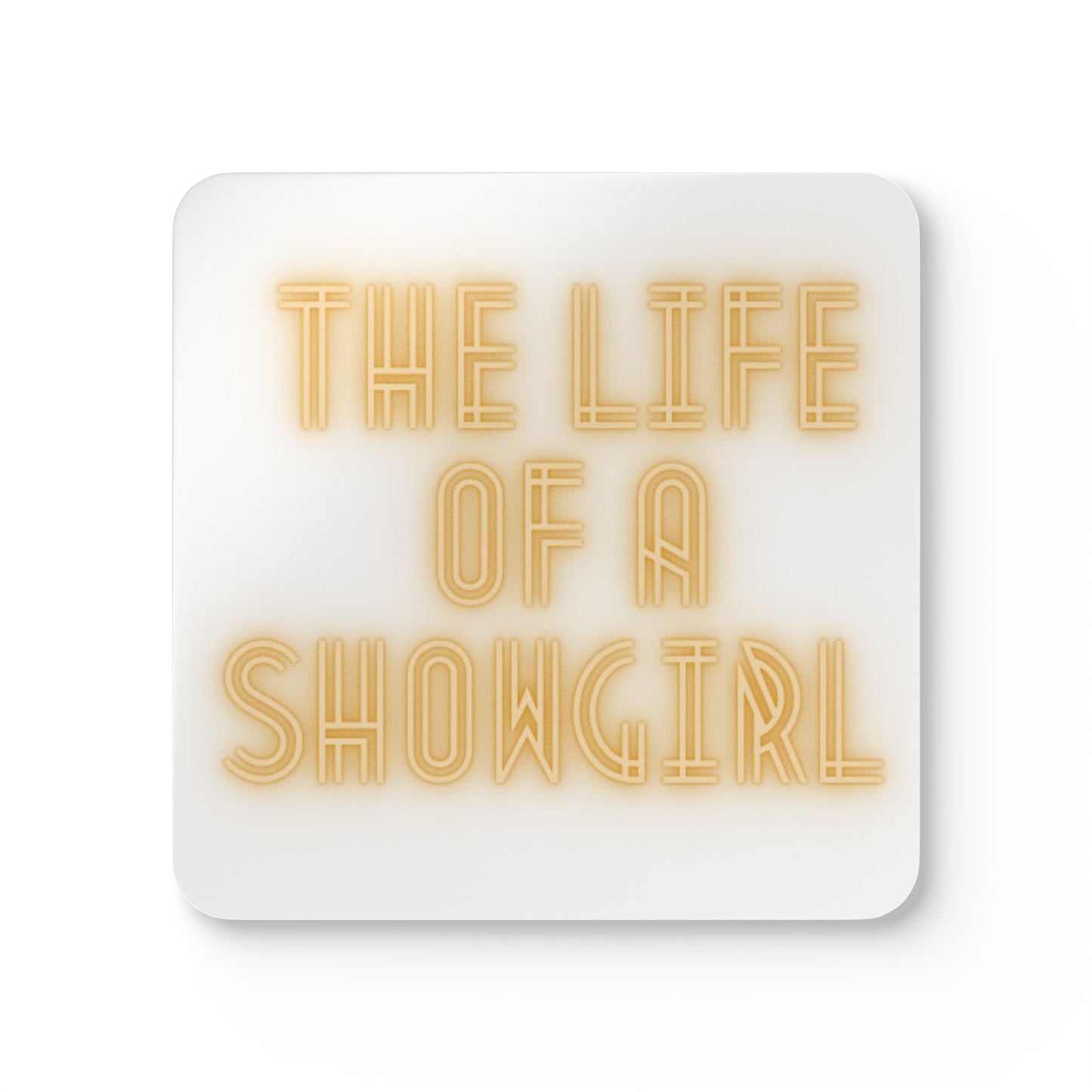 Corkwood Coaster Set of 4 The Life of a Showgirl Swift