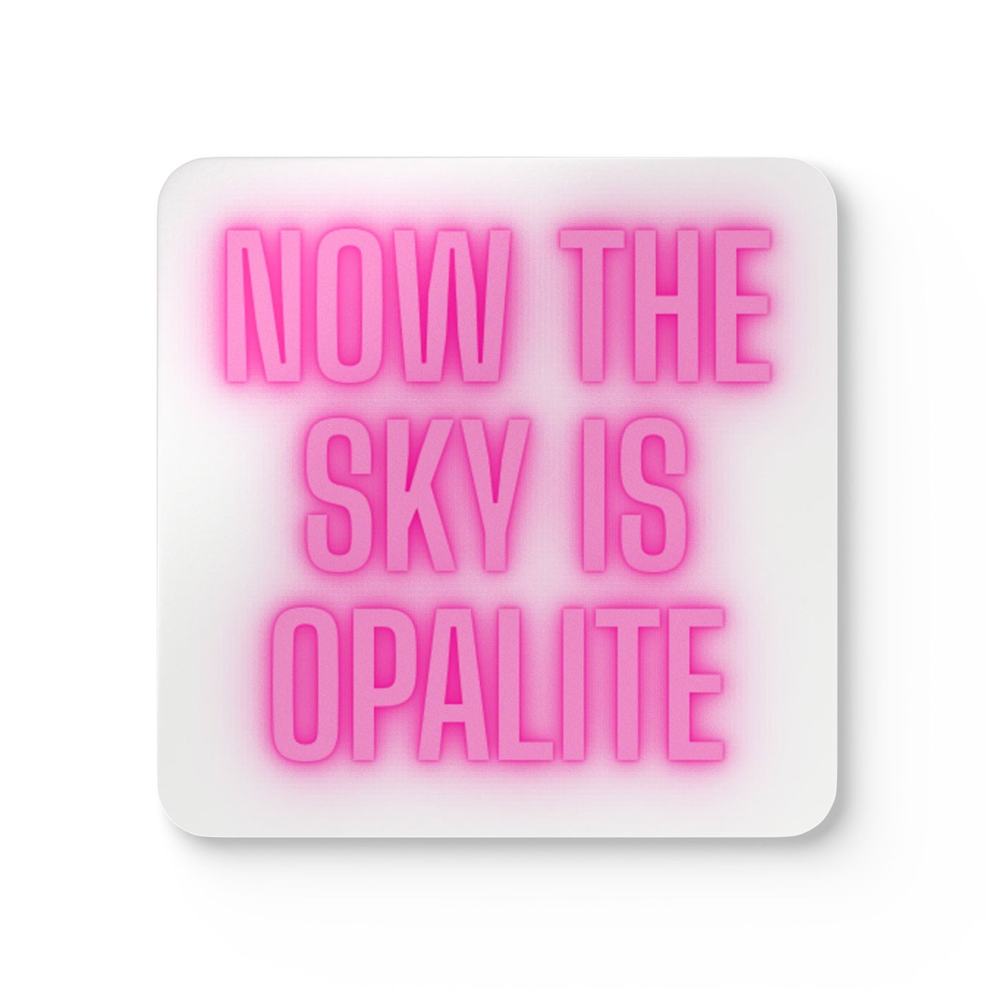 Cork Coaster Set of 4- "Now the Sky is Opalite" Swift