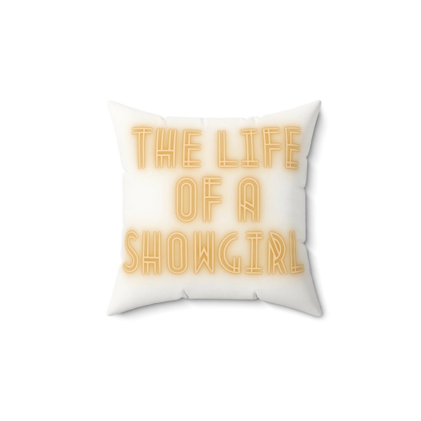The life of a showgirl swift Faux Suede Square Pillow