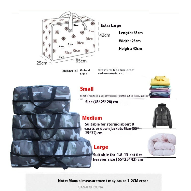 Luggage Thickened Waterproof Travel Bag Men's And Women's Handbags