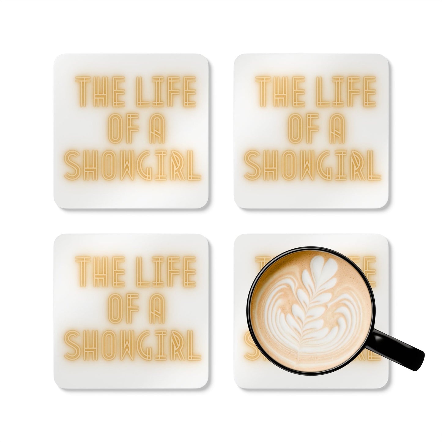 Corkwood Coaster Set of 4 The Life of a Showgirl Swift