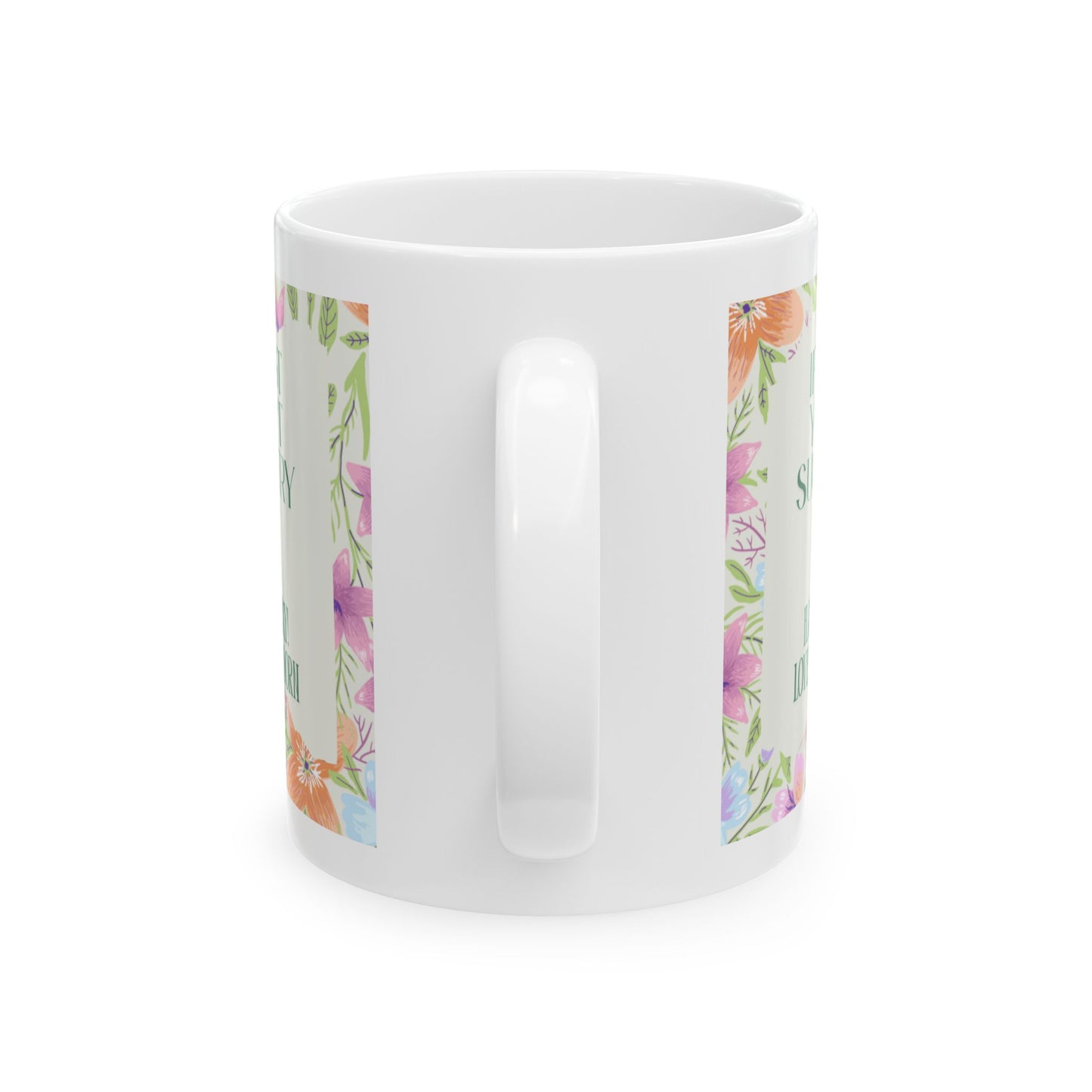 Floral funny Mother’s Day mom second born Ceramic coffee Mug 11oz gift for her
