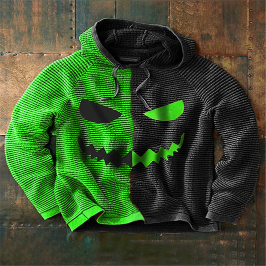 Halloween new pumpkin print hooded sweatshirt